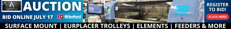 Online Equipment Auction of Altronic: Small-Batch Surface Mount & Assembly Facility